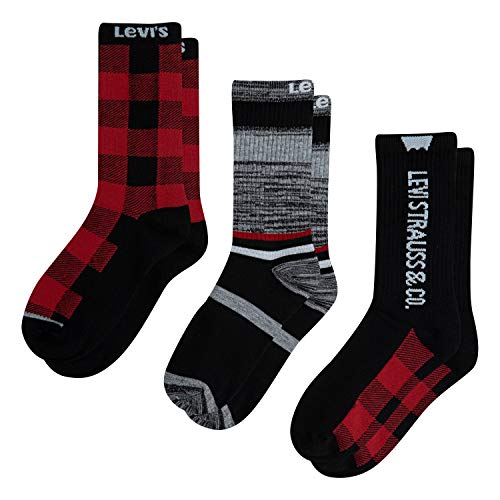 Levi's Kids' Regular Cut Crew Socks (3-pack)