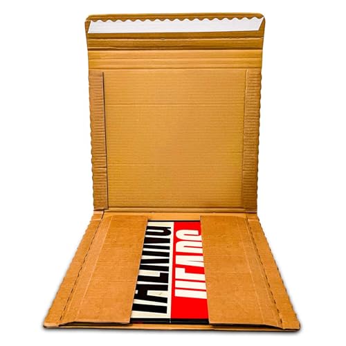 Caja de envío LP de 12 pulgadas resistente con set de calcomanías frágiles en lote de 10 7
