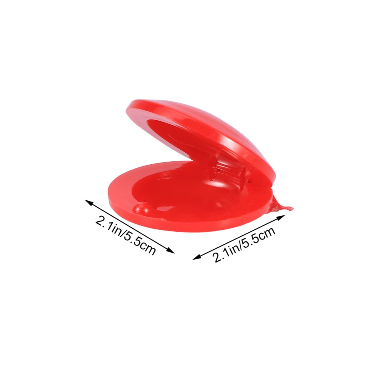 BCOATH Plastic Castanets for Early Education Musical Instrument Red for Development and Music Expression