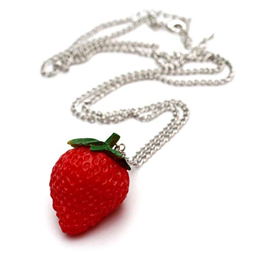 WeAreAwesome Collana Ciondolo Fragola, Lunghezza