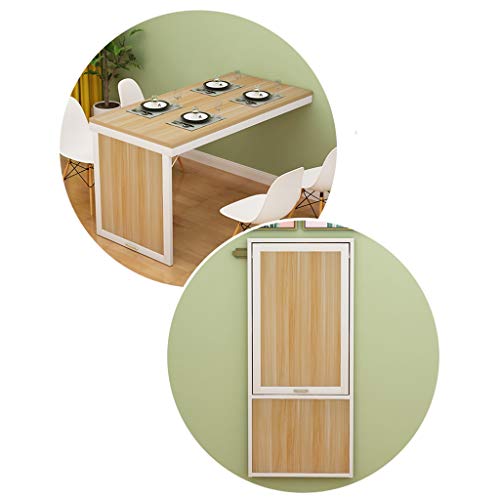 Espace de travail compact : bureau mural pliable en bois blanc 80cm