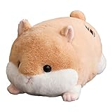 Hofun4U Hamster Plush Pillow,Hamster Stuffed Animal,Guinea Pig Plush Hugging Pillow, Mouse Plush Christmas for Girls Boys Adults (Brown,34 inch)