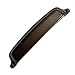 Southern Hills Oil Rubbed Bronze Cup Pulls - 5 inch Screw Spacing - Pack of 5, Kitchen Drawer Pulls, Drawer Bin Handles, Oiled Bronze Kitchen Cabinet Hardware SHKM004-ORB-5