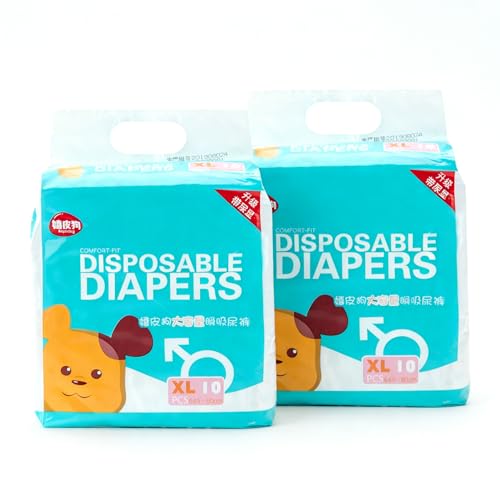Disposable Male Dog Diapers, Color-Changing Safety Underwear, Cotton Blend, Waterproof, Suitable for Small to Large Dogs, 30 Pieces in Total (Suitable for Dogs Weighing 12-32 lbs).