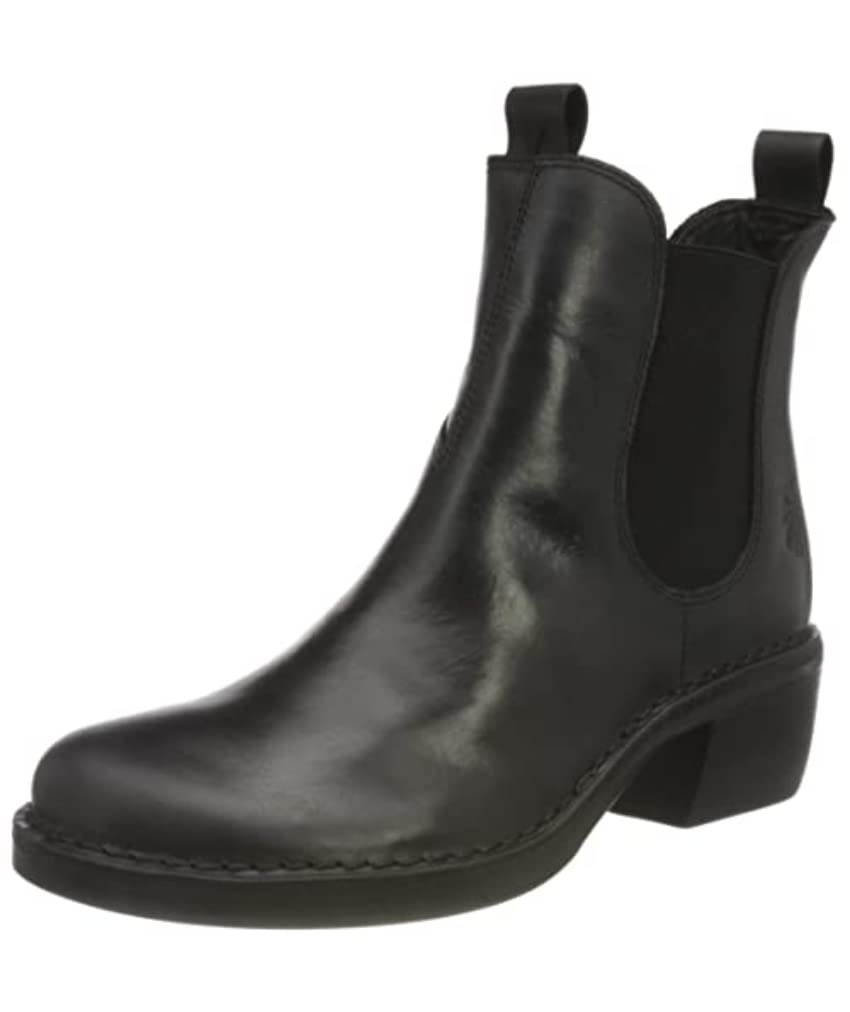 FLY London Reno053fly enkellaarsjes voor dames, zwart, 37 EU