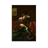 Alfred Stevens Realismus Wandkunstdruck 1874 am Bahnhof – 