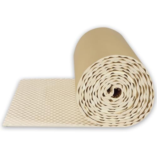 Insonorizacion Acustica Pared Espuma Acustica para El Estudio de Grabación Insonorizacion Acustica Pared Sonido Que Reducen El Eco de La Reverberación para Techo e(Size:20mm Thick(1*10m),Color:Blanco)