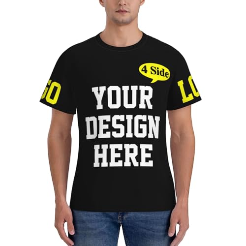 Custom T Shirt for Men Custom T Shirt Design Your Own Personalized T Shirts Add Your Logo Image Custom Shirt4