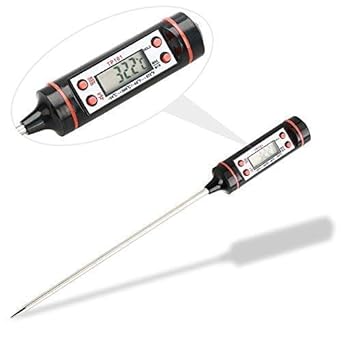 IRROMPIBLE Thermometer Digital Cooking Thermometer Instant Read - for All Food, Grill, BBQ and Candy - Easy to Handle with Quick Measurements by