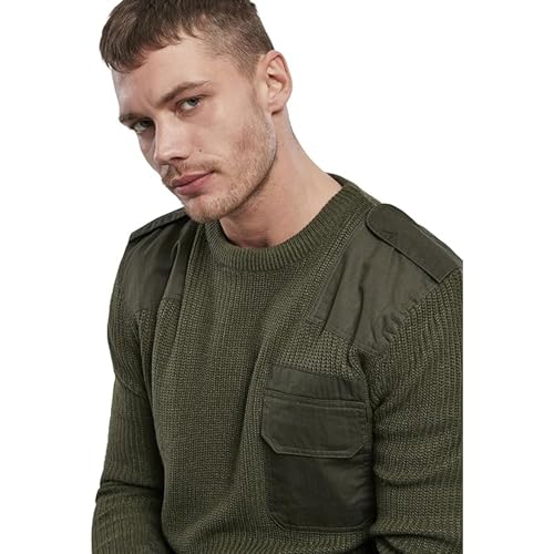 Individual Wear Men's Commando Regular Fit Casual Hiking Knitted Long Sleeve Sweater w/Reinforced Elbows & Shoulders3