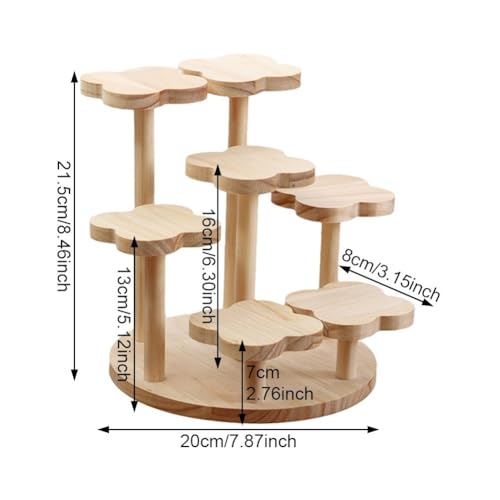Étagère à fleurs multicouche en bois pour optimiser l'espace - 6