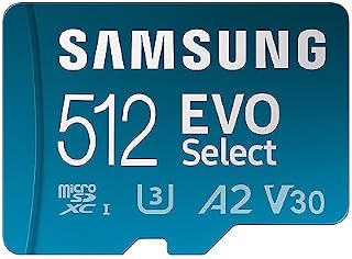Samsung EVO Select mSD MB-ME512KA/EU, Karta Pamięci, 512 GB, Niebieski