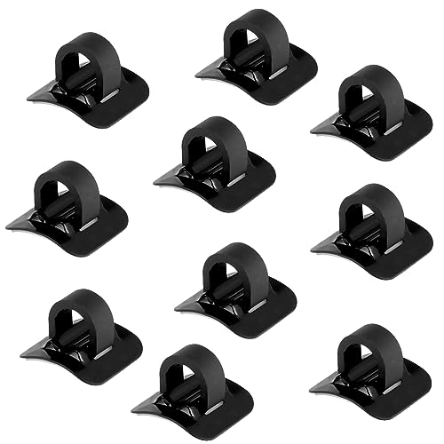 Lot de 10 clips de câble de vélo en plastique auto-adhésifs, clips de support de câble, boucle de cadre, accessoire de vélo pour VTT, route, VTT