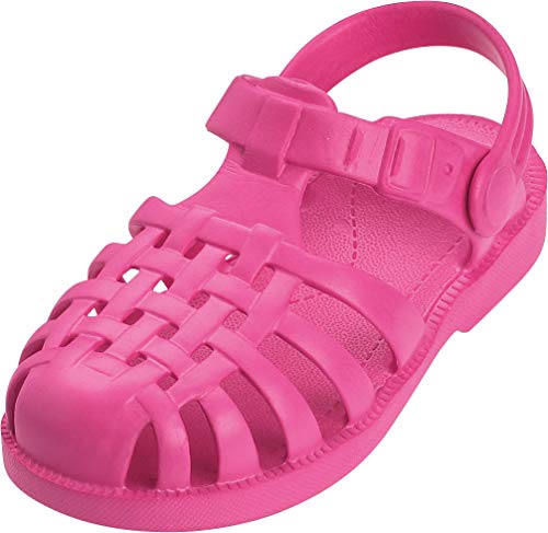 Playshoes Unisex-Kinder Beach/Bade Sandalen, Pink (pink 18), 24/25