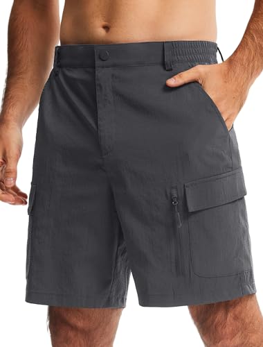 Image of Libin Men's Hiking Cargo Shorts with Zipper Pockets