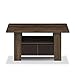 Furinno Andrey Coffee Table with Bin Drawer, Columbia Walnut/Dark Brown