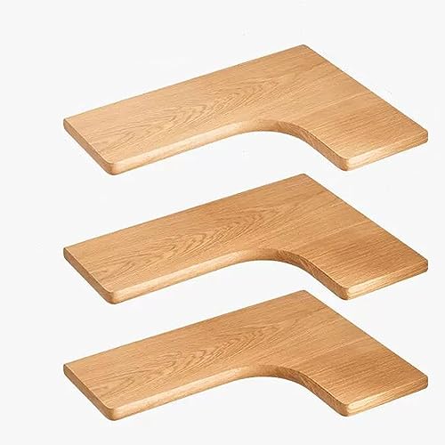 Support de rangement mural en bois lot de 3 étagères pour optimiser l'espace