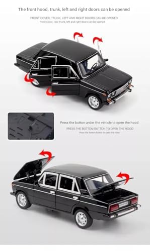 Image of 1:24 Big Lada 2106 Die-Cast Metal Toy Model Car for Kids