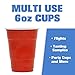 GoPong 6 oz Red Party Cups 160 Pack - Great for Parties, Tasting Flights and Games