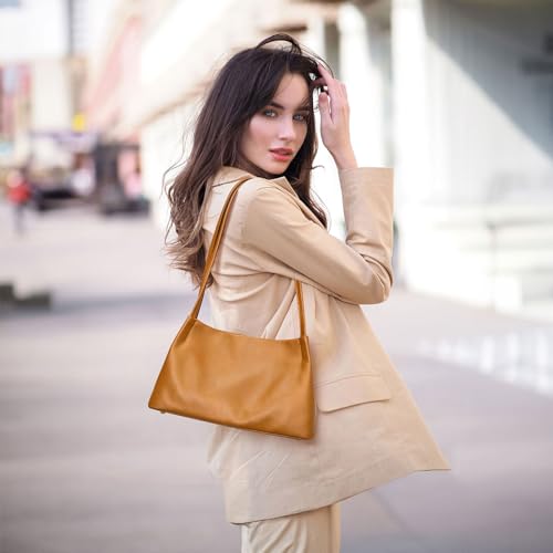 Image of Kattee Genuine Leather Purse and Handbag for Women, Soft Hobo Bag