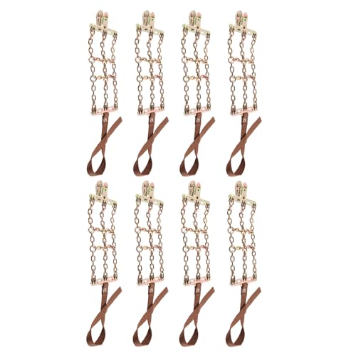 Cocoarm Paquet de 8 Chaînes à Neige pour Pneus, Alliage d'acier, Chaîne de Traction Réglable pour Pneus de 165 à 265 Mm, Antidérapante, Adaptée aux Voitures, SUV, Camions dans la Neige, la Boue et