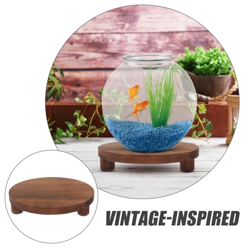 Étagère rustique vintage pour pots de fleurs en bois marron intérieur - 4