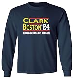 Long Sleeve Caitlin Clark Aliyah Boston Indiana 2024 Shirt T-Shirt Adult Large Blue