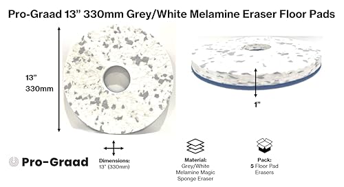 Pro-Graad Grey/White Melamine Eraser Floor Pad