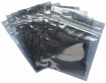 Sky- 25 pcs ESD Safe Antistatic Static Shielding Bag With Zip Lock (150X200 MM)