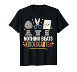 Back School Rock Paper Scissors Nothing Beats Kindergarten T-Shirt
