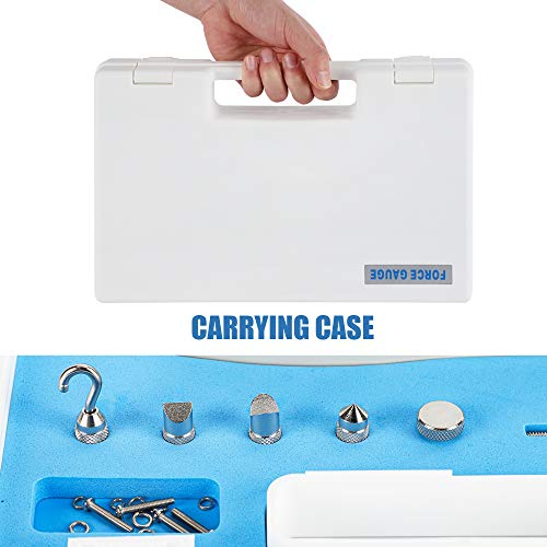 Baoshishan 100Lb Push Pull Force Gauge Force Tester Meter With Calibration Certificate And Carrying Case, For Tension And Compression Load Plug Force Destructive Tests Dl-100Lb #TOP6