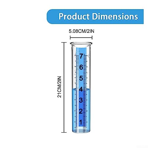Emiif Regenmesser Outdoor Rasen Regen Messen Gauge Einstellbare Höhe Regen Wasser Meter Messwerkzeug Für Garten Hof Kunststoff – Bild 3
