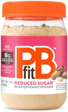 PBfit Reduced Sugar Peanut Butter Powder 7 oz, 8g Protein