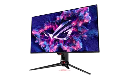 ASUS ROG Swift 32” 4K OLED Gaming Monitor (PG32UCDM) - UHD (3840 x 2160), QD-OLED, 240Hz, 0.03ms, G-SYNC Compatible, Custom Heatsink, Graphene Film, 99% DCI-P3, True 10-bit, 90W USB-C