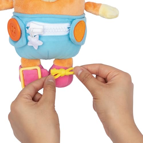 Miniatura 6 de Bluey Bingo Bebé para Vestir y Jugar: Practica Las Habilidades motoras Finas vistiendo a Bingo Bebé, un Peluche Supersuave de 25,4 cm con Botones, Cremallera, Hebilla y Cordones