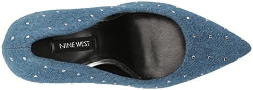 Nine West Women's TENRY Pump, Blue Denim, 8 | Image 4
