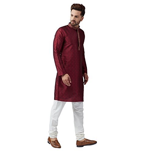 Image of SOJANYA (Since 1958 Men's Silk Blend Kurta Churidar Pyjama Set