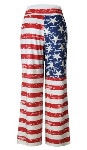 Image of Elsofer Women's Comfy Lounge Pants Soft Floral Pajama Pants Loose Drawstring Wide Leg Palazzo Pants for Sleep, Casual Wear