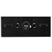Fluance Signature HiFi 2-Way Center Channel Speaker for Enhanced Dialogue and Vocals in Home Theater Surround Sound Systems - Black Ash (HFC)
