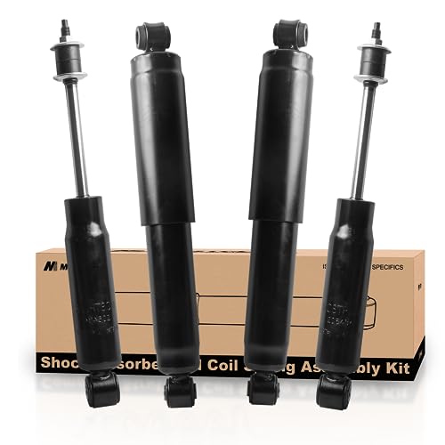 MOSTPLUS Front and Rear Strut Shock Assemblies Compatible with 1927-1995 Jeep Wrangler(Set of 4)