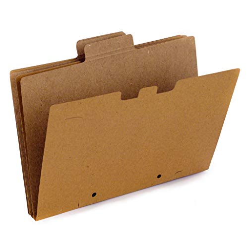 MANIFOLD Kraft File Folder with Spine | A4 Size (220 GSM, Medium Thin) | 12 folders Pack (Holds Upto 30 Sheets)