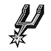 NBA San Antonio Spurs Chrome Emblem, 3.25" x 3.25", Gray