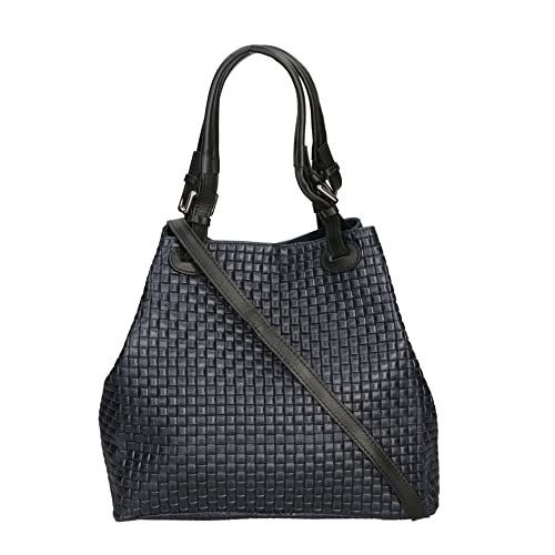 Borsa a Mano Stampa Intrecciata da Donna con