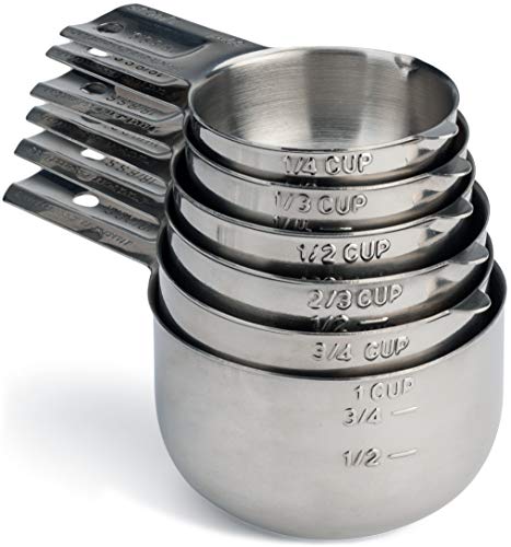 Comparison: Best Dry Measuring Cups 4 Hudson Essentials Stainless Steel Measuring Cups Set (6 Piece Set)