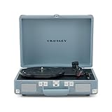 Bluetooth Connectivity: Easily pair this portable record player with a Bluetooth speaker or stream music through the turntable's built-in speakers. The aux input, headphone jack & RCA output allow you to hook up to a receiver or powered external spea...
