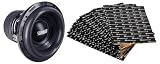 Sundown Audio XV412D2 Bundle: 12 in Car Subwoofer 3000-Watt RMS / 6000-Watt Peak Dual 2-Ohm DVC, ROCKMAT 15-25 Sound Deadener, 2-Items