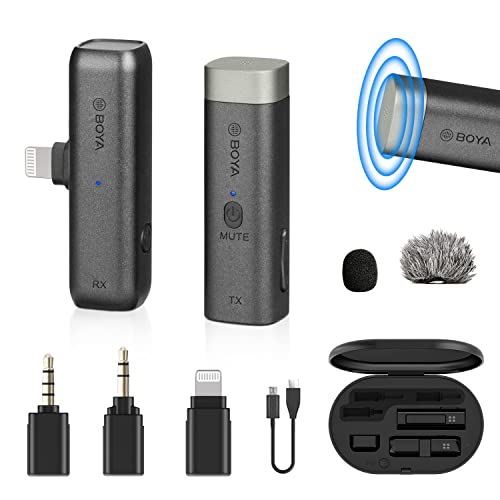 Boya 2.4G Mini Wireless Microphone -for Camera, Smartphone, iOS Devices
