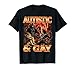 Autistic and Gay Funny Alpha Wolves Meme Bootleg Men Women T-Shirt