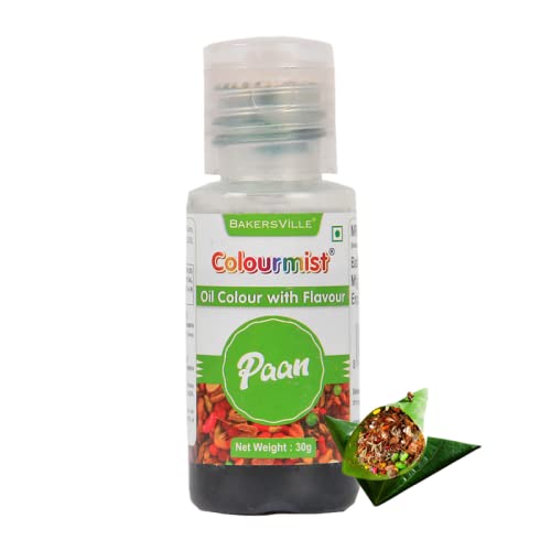Colourmist Oil Colour With Flavour (Paan), 30Gram | Chocolate Oil Paan Flavour with Paan Colour | Chocolate Oil Paan Emulsion |, 30Gram (B09MQVZNMX) Amazon Price History, Amazon Price Tracker