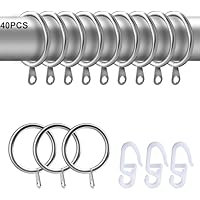 Anillos de cortina, ganchos de metal para cortinas, estilo